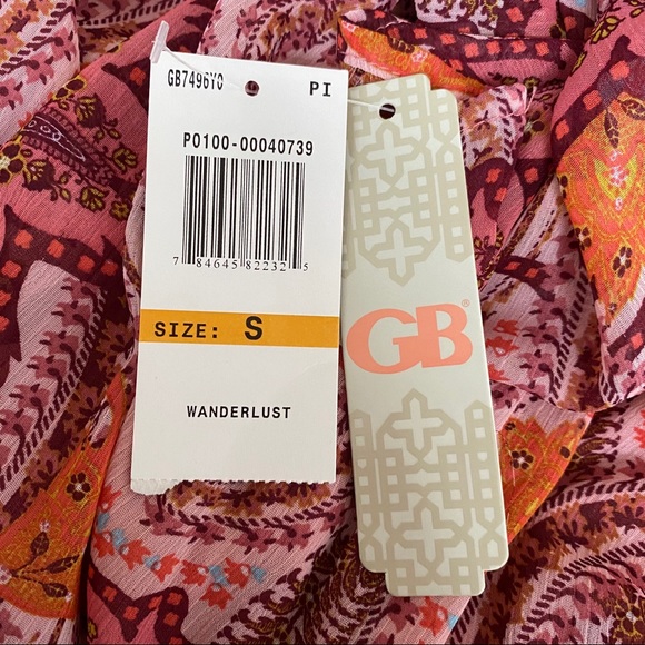 5/$25! GB NWT wanderlust long sleeve boho romper sz small - Picture 8 of 9